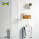 IKEA 宜家 SKADIS斯考迪斯小钉板组合白色简约现代墙面收纳洞洞板