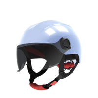 SUNRIMOON 3C认证电动车头盔摩托车 海蓝 黑色短镜
