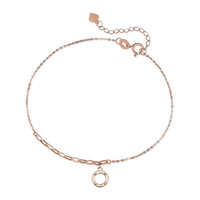 CHJ JEWELLERY 潮宏基 SCK30003132 圆致18K玫瑰金手链 16cm 0.6g