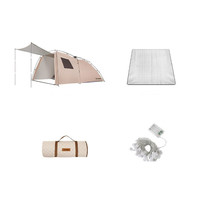 TAWA T3 帐篷 TWZP-6294KZ-7 流沙金 315*228*162cm 3-4人(铝箔垫+收纳包+串灯)