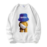 NASA SOLAR 男女款圆领卫衣 N5002 白色 XL