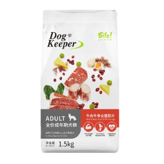 Bile 比乐 守护者系列 牛肉牛骨全蛋全犬成犬狗粮 1.5kg*8袋