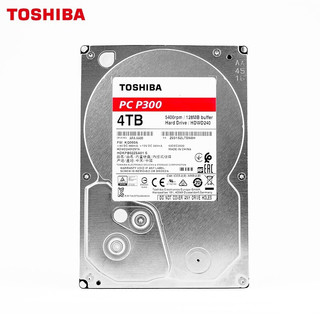 TOSHIBA 东芝 4t p300 台式机硬盘 5400 3.5寸机械硬盘 DT02ABA400V
