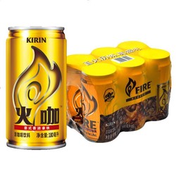 KIRIN 麒麟 火咖意式香浓拿铁咖啡 180ml*6罐