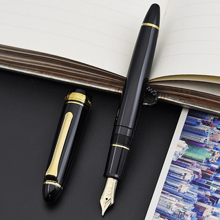 SAILOR 日本写乐 钢笔 标准鱼雷系列LIGHT学生钢笔 1038黑杆金夹14K M +吸墨器 1038黑杆金夹14K B+吸墨器