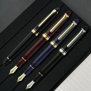 SAILOR 日本写乐 钢笔 标准鱼雷系列LIGHT学生钢笔 1038黑杆金夹14K M +吸墨器 1039黑杆白夹14K M +吸墨器