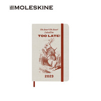 MOLESKINE意大利 爱丽丝联名款2023年12个月复古硬面口袋型怀表兔子周记本效率手册记事手账本