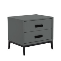 Sleemon 喜临门 BS 轻奢极简床头柜 河豚灰 50*40*46cm 2个装