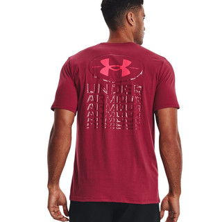 安德玛 UNDERARMOUR）春夏Armour男子训练运动短袖T恤1371264 粉红色664 L
