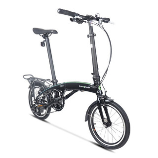 大行（DAHON）折叠自行车折叠自行车16英寸外3速铝合金纵向折叠运动单车QIX D3 JAA633丽面黑