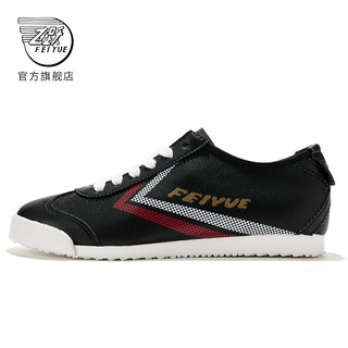 Feiyue/飞跃官方旗舰 休闲鞋女ins超纤小白鞋帆布鞋整合 282黑色 37