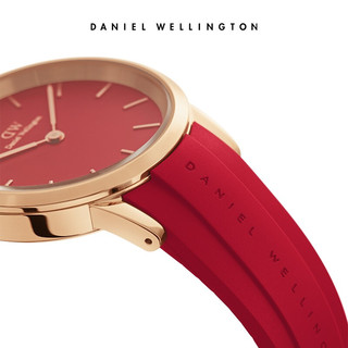 丹尼尔惠灵顿 DW手表 中国红情侣手表一对 时尚欧美腕表表DW00100502+DW00100503