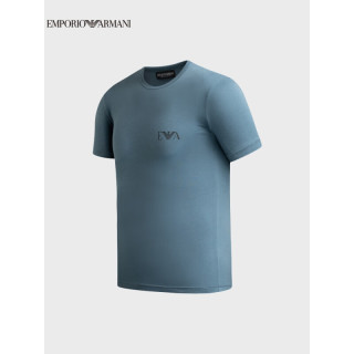 阿玛尼EMPORIO ARMANI奢侈品男装22秋冬EAU男士T恤衫(两件装) 111670-2F715 藏青色蓝色 XL