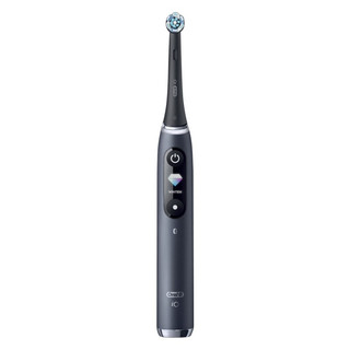 Oral-B 欧乐-B 欧乐B（Oral-B） 2支装 博朗成人电动牙刷 情侣系列牙刷 显示屏显示磁吸感应式充电 iO9粉色 黑色 2支装