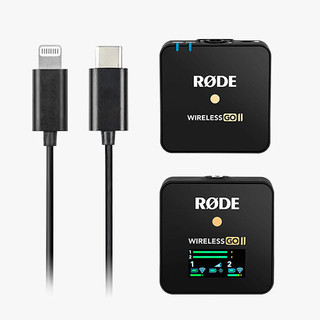 RØDE 罗德 Wireless GO II Single 无线麦克风 一拖一+安卓线+苹果线