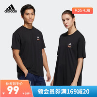 adidas阿迪达斯官方男女户外运动bf风短袖T恤GN7336 黑色 A/L