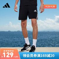 adidas阿迪达斯官方男装夏季干爽运动健身短裤GM0643 黑色/白 A/L