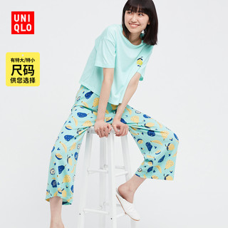 UNIQLO 优衣库 UT 女装Disney休闲套装(短袖/长裤 迪士尼家居睡衣) 452068