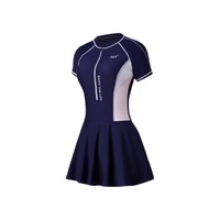 361° 女子裙式连体泳衣 SLY211047 藏青色 XL