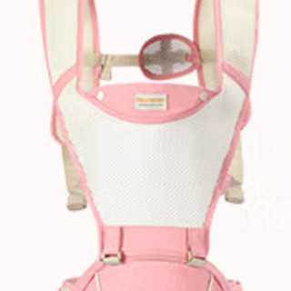 New bealer 纽贝乐 N511 婴儿背带腰凳 夏季透气款 粉红色