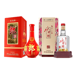 LANGJIU 郎酒 红花郎10 53度酱香型白酒500ml水井坊臻酿八号52度浓香500ml