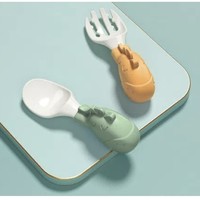 EMXEE 嫚熙 婴儿餐具叉勺套装