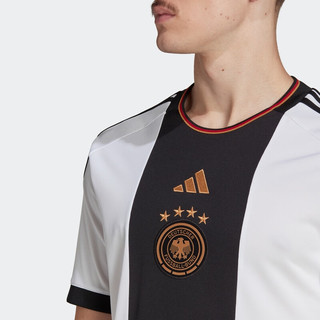 adidas 阿迪达斯 22-23赛季德国国家队主场球迷版 男子足球球衣 HJ9606 白色 4XL