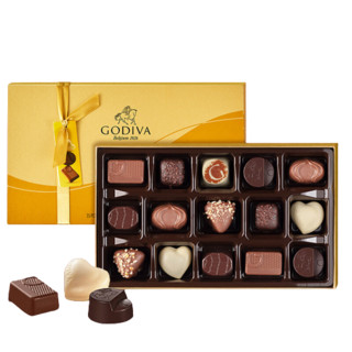 GODIVA 歌帝梵 520礼物 GODIVA 歌帝梵 金装巧克力礼盒 混合口味 163g