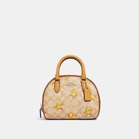 COACH 蔻驰 Outlet Sydney Satchel In Signature Canvas With Tossed Chick Print