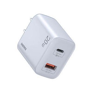 REMAX 睿量 睿界 RP-U88 手机充电器 USB-A/Type-C 20W 白色