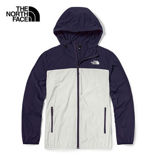 北面防晒衣男 The North Face(TNF)户外运动春夏防风轻便皮肤衣轻薄长袖连帽外套 4U8X 50A M/170