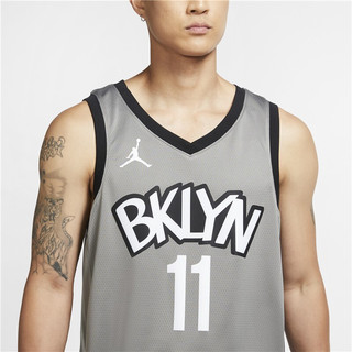 AIR JORDAN Jordan NBA Swingman Jersey 2020赛季布鲁克林篮网队 男子篮球球衣 CV9469-008 黑钢灰色 XL