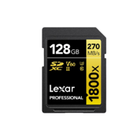 Lexar 雷克沙 1800X SD存储卡 128GB（UHS-II、V30、U3）