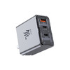 nubia 努比亚 PA0214D 氮化镓手机充电器 USB-A/双Type-C 65W 银色+100W 数据线 白色