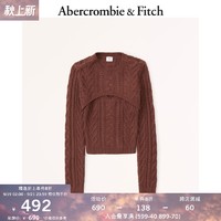 Abercrombie & Fitch Abercrombie＆Fitch女装 麻花针织背心和露肩套装 321938-1 AF