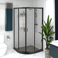 OPPEIN 欧派 卫浴淋浴房整体浴室家用定制玻璃沐浴房隔断弧扇形简易洗浴房