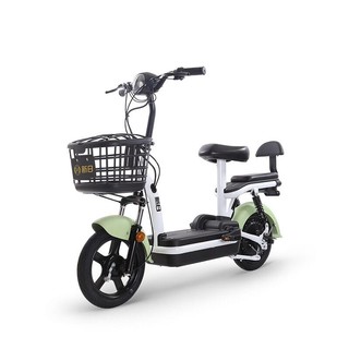 SUNRA 新日 电动车 新国标48V小型成人电瓶车男女代步车电动自行车 绿色/丰白