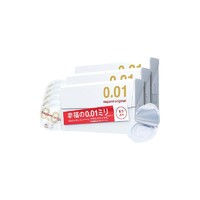 Sagami 相模原创 避孕套 安全套 001超薄标准 15只（5只/盒 共3盒）0.01套套 成人计生用品 水性聚氨酯 原装进口