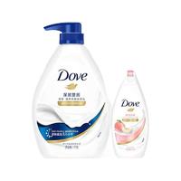 Dove 多芬 深层美肤沐浴露套装深层1kg+弹润300g滋养干燥肌肤(新老包装随机)