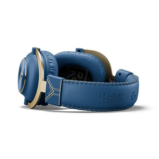 logitech 罗技 G PRO X 海克斯定制版 头戴式耳罩式有线耳机 尊贵蓝 3.5mm