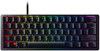 RAZER 雷蛇 Huntsman V2模拟游戏键盘,带模拟光纤开关(腕托,数字旋转控制,4个媒体键,Chroma RGB)英国布局