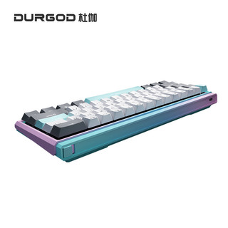 DURGOD 杜伽 K330W 61键 2.4G蓝牙 多模无线机械键盘 冰淇淋 杜伽青轴 无光