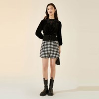 VERO MODA 灯笼袖收腰丝绒上衣女