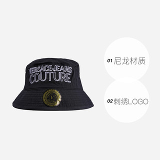 VERSACE JEANS COUTURE男士LOGO渔夫帽E8GWAK05帽子盆帽