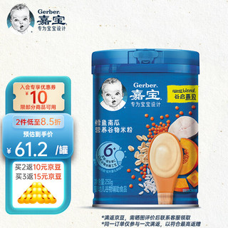 Gerber 嘉宝 米粉 国产版 4段 鳕鱼南瓜味 250g