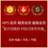 KINGSOFT 金山 正版 wps超级会员 季卡兑换码 93天 在官网兑换到自己账户