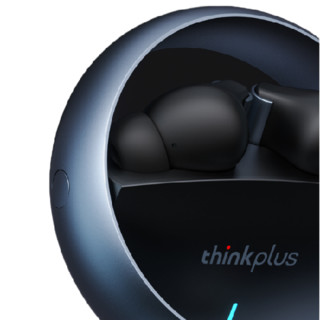 联想(Lenovo) thinkplus LP60黑银色 真无线蓝牙耳机 入耳式跑步运动降噪游戏耳机 高颜值音乐耳机 手机通用