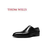 ThomWills牛津鞋男新款秋季商务正装固特异皮鞋英伦真皮男鞋 黑色B221 7.5/41码