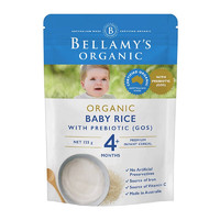 BELLAMY'S 贝拉米 Bellamy’s 澳洲原装进口 有机原味米粉--富含益生元高铁+维C 4月+