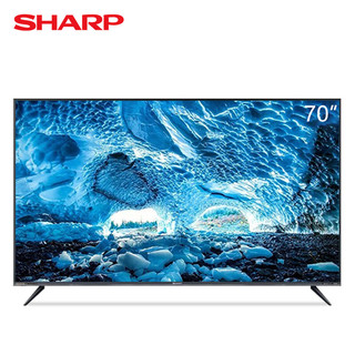 SHARP 夏普 70英寸 4K超高清 日本原装面板 杜比音效 智能网络液晶平板电视机 4T-K70K3DA